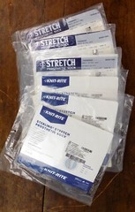 Knit-Rite Stretch 3 Ply Prosthetic Socks Fits 3-4 Yellow Band Lot of Six (6)