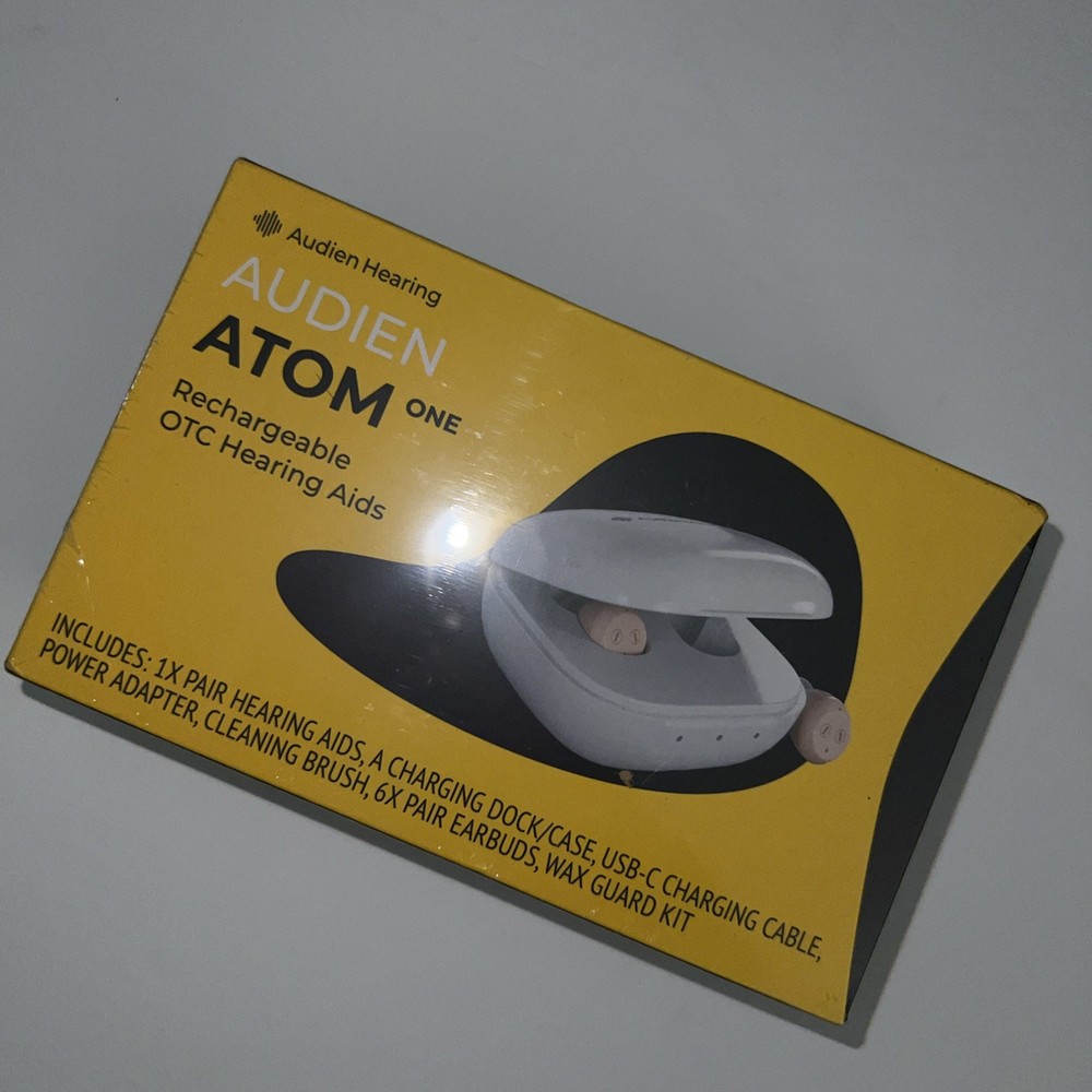 Audien Atom One Rechargeable OTC Hearing AIDS Hearing Aid