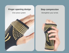 Copper Wrist Hand Brace Support Splint Carpal Tunnel Sprain Arthritis Sports