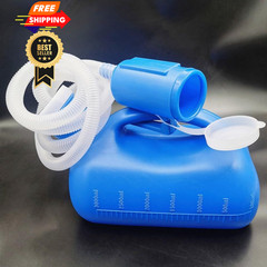 YUMSUM 3000ML Large Male Urinal,YUMSUM Portable Mens 3000 ML, Blue With Hose
