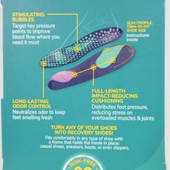 2 PAIRS Dr. Scholl’s Revitalize Recovery Insole Orthotics, Women’s Size 6-10