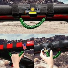 GAIZON 2 Pack Grab Handles Roll Bar 2 with Dome Light, Green