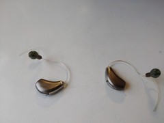 1 Pair Starkey Muse 1200 Hearing Aids Only Clean Used