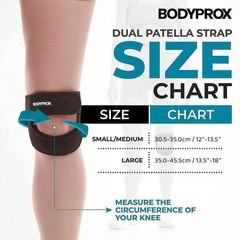 Bodyprox Patellar Tendon Support Strap, Knee Pain Relief Adjustable Neoprene Kne