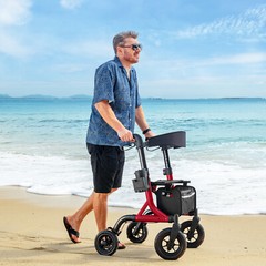 MAXWALK Portable All Terrain Foldable Outdoor Walker 10″ Wheels 300lb Senior USA