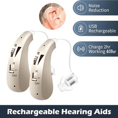 Behind the Ear Sound Amplifier BTE Digital Hearing Aids For Seniors Hearing Loss