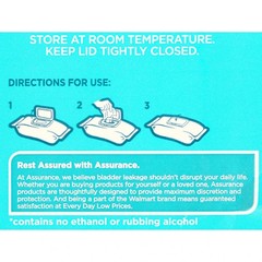 Assurance Premium Disposable Premium Washcloth Wipes, 12 in x 8 in, XL 192 Count