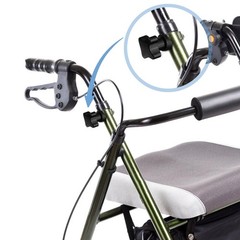 PEUTIER 2 Sets Rollator Walker Replacement Arm Adjustment Medium, Black