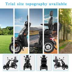 800W Heavy Duty Mobility Scooter 4-Wheel 31 Miles Fit For Senior 500lbs Capacity