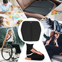 Gel Enhanced Seat Cushion Coccyx Cushion Orthopedic Chair Pad Mat Office Home