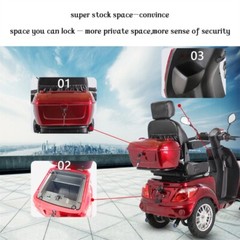 Heavy Duty 4 Wheel Mobility Scooters 500lbs 800W All Terrain for Seniors Adults