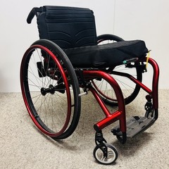 Quickie Nitrum Ultralight Manual Wheelchair Rigid Red Frame 300 lb