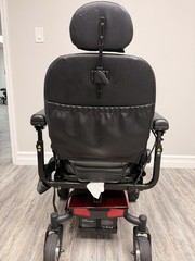 Pride Jazzy Elite ES Portable Power Wheelchair – Red – New Batteries – Free Ship