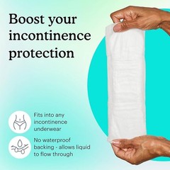Because 180 Pack Maximum White Unisex Incontinence Pads