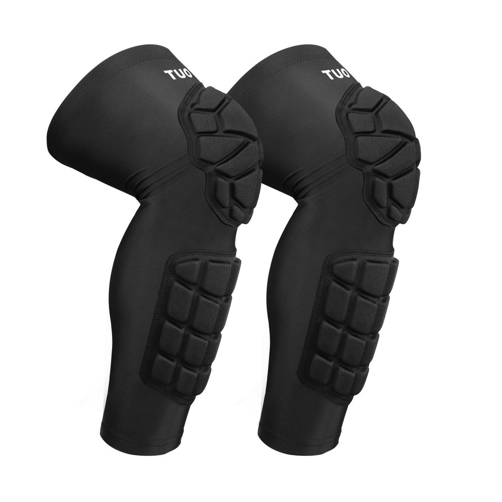Knee Pad Protective Calf Shin Guards for Adult Youth Leg Compre… FAST USA SHIP