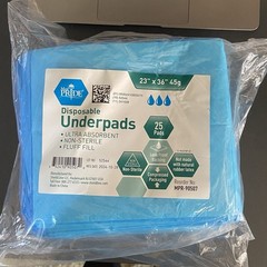 MED PRIDE 25 Disposable Underpads 23“ X 36“ Incontinence Pads, Chux, Bed Cover