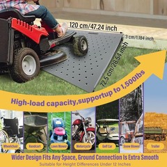 29″ x 48″ Shed Ramps Riding Mower & Lawn Equipment 1500 LB Capacity Anti-Slip