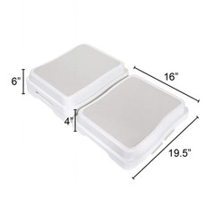 Stackable Bathtub Steps 4″ Height Supports 330 Lbs – Multi-Purpose Step Stool