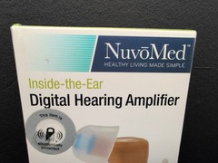 NuvoMed Inside The Ear Digital Processor Hearing Amplifier With Case Sealed