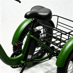 Folding 350W Adult Electric Tricycle, 3 Wheel E-Bike, Removable Battery, Basket