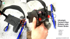 Carbon Fiber Rollator Electric Brake Reduce Hand Stress-CTI One W102 PB