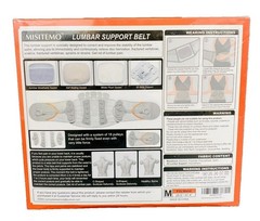 Misitemo Lumbar Support Belt Medium 29.5″-37.4″ Adjustable Back Brace