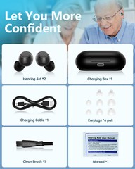 Digital Hearing Aids Noise Cancelling 16 Channel Severe Loss Sound Amplifier ITE