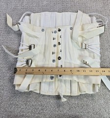 Vintage Freeman 36 Lumbosacral Ivory Orthotic Corset Brace Back Support READ