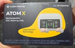BRAND NEW Audien Hearing ATOM X -Rechargeable OTC Hearing Aids NEW SEALED