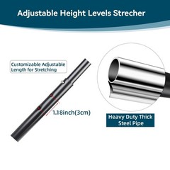 Hamstring Stretcher, Knee Extension Device, Lower Back, Hip & Calf Black