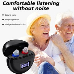 1 Pair Of Digital Hearing Aid Severe Loss Rechargeable Invisible ITE Ear Aids