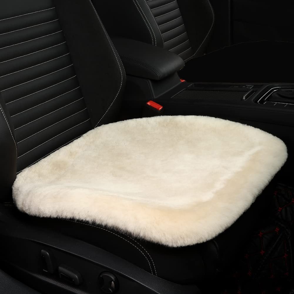 LLB Genuine Sheepskin Car Seat Cushion Seat Covers for Cars Trucks SUV Comfor…