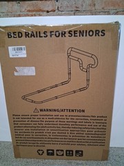 Bed Rails for Seniors Twin Silver & Black