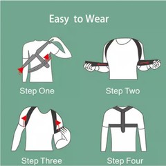 Adjustable Posture Corrector Back Shoulder Support Correct Brace Belt Men Women