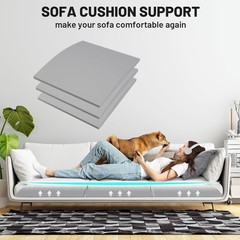 Couch Cushion Support for Sagging Seat, Fix 2–3 20x20x3.15 In- 3 Pack, Grey