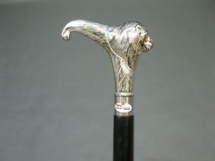 Set of 7 wood walking stick Brass Handle silver black Cane compilation Style New