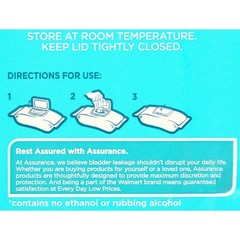 Assurance Premium XL Washcloths for Adults, Disposable & Pre-Moistened 192X2-384