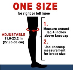 Hinged Knee Brace Side Stabilizers Adjustable Miniscus Tear ACL MCL Pain Relief