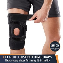 Adjustable Hinged Knee Brace for ACL PCL MCL Injury Support and Relief