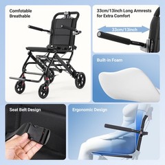 OPEN BOX Folding Electric Wheelchairs FDA Certified Medical Mobility Scooter