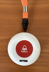 Caregiver Life Alert System For Elderly Wireless Pager 2 Call Button Easy To Use