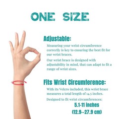 2 Pack Wrist Braces – Wrist Wraps for Carpal Tunnel, Arthritis, and Tendiniti…