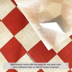 Neatsheets Disposable Bibs For Adults Kids Elderly Senior Adhesive Tab Napkins