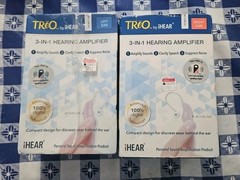 TRēO(Right & LEFT Ear) 3-in-1 Invisible PSAP Hearing Amplifier, Fits Discretely