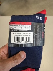 Atlanta Braves Pro Compression Socks Over The Calf L/xl 20-30 Mmhg Mlb