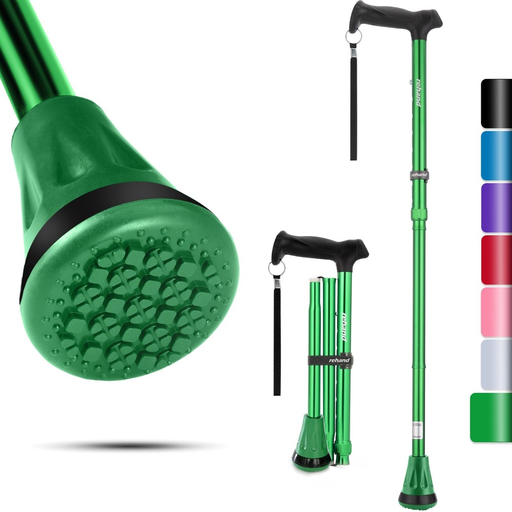 Adjustable Foldable Walking Cane for Seniors,Lightweight Heavy Duty,Collapsible