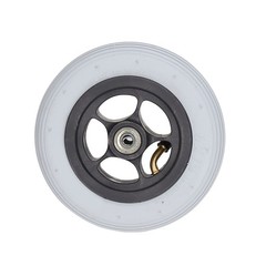 6in Electric Wheelchair Wheel Noiseless Aluminum Alloy Hub Rubber Inflatable BEA
