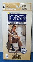 Jobst ForMen Extra firm Compression, Knee Socks, 30-40 mmhg Khaki Small 115120