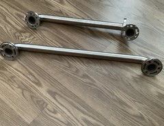 2 Shower Bath Tub Wall Grab Bar 1 Is 16” The Other 21’, Total Length 21” 2nd 27”