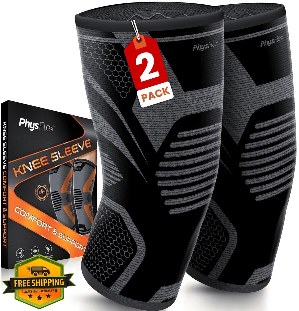 PhysFlex Knee Brace Black XX-Large